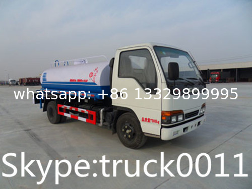 Factory sale best price ISUZU 600P 120hp diesel 5,000Liters cistern truck, 2020s new ISUZU brand 4*2 LHD 5m3 water tank