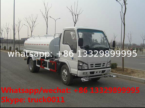 Factory sale best price ISUZU 600P 120hp diesel 5,000Liters cistern truck, 2020s new ISUZU brand 4*2 LHD 5m3 water tank