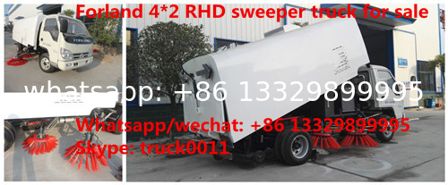 factory sale best price RHD road sweeping vehicle manufacturer in China,good price CLW brand 4*2 RHD street sweeper