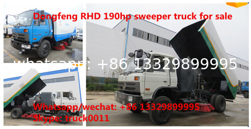 factory sale best price RHD road sweeping vehicle manufacturer in China,good price CLW brand 4*2 RHD street sweeper