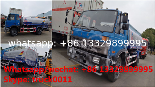 factory sale Dongfeng 4*2 RHD 15,000Liters water tank truck, best price Dongfeng brand 190hp cistern truck for sale