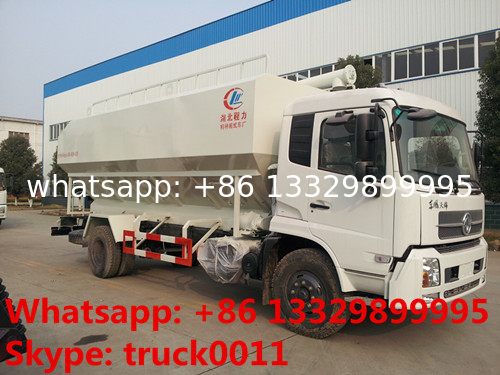dongfeng 4*2 LHD 170hp 12cbm bulk feed delivery truck for sale, farm-oriented and livestock feed pellet transportd truck