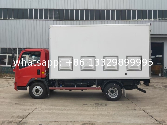 good quality factory direct sale price SINOTRUK HOWO poultry day old chicks transported vehicle babychick van truck