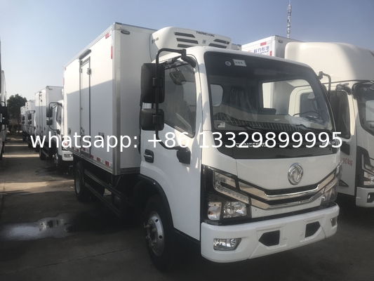 Factory direct sale 3T refrigerator truck new dongfeng brand 4*4 diesel engine refrigerated van truck for Africa