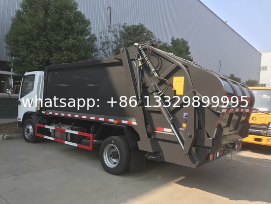 High quality low mantence Garbage Compacted Truck 6 tires 9cbm for sale best price FAW refuse garbage vehicle