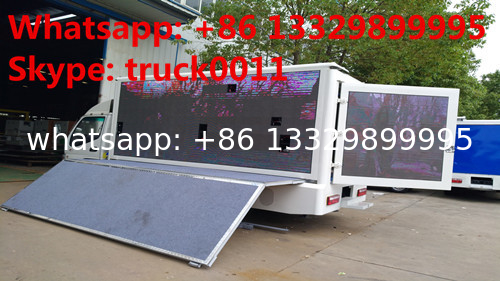 China famous JAC brand 4*2 P6 outdoor mobile LED advertising truck for sale, hot sale JAC P6 LED billboard vehicle