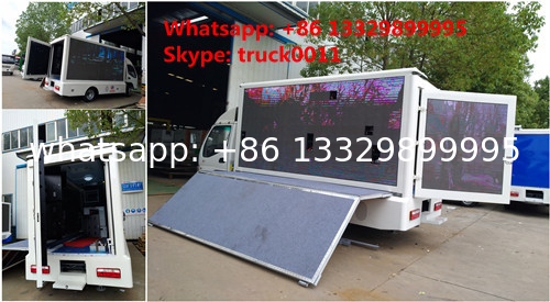 China famous JAC brand 4*2 P6 outdoor mobile LED advertising truck for sale, hot sale JAC P6 LED billboard vehicle