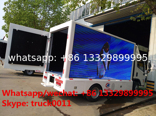 China famous JAC brand 4*2 P6 outdoor mobile LED advertising truck for sale, hot sale JAC P6 LED billboard vehicle