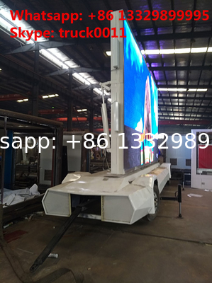 Factory sale mobile up-straight LED billboard advertising semitrailer, outdoor mobile LED displays billboard vehicle