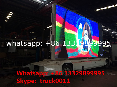 Factory sale mobile up-straight LED billboard advertising semitrailer, outdoor mobile LED displays billboard vehicle