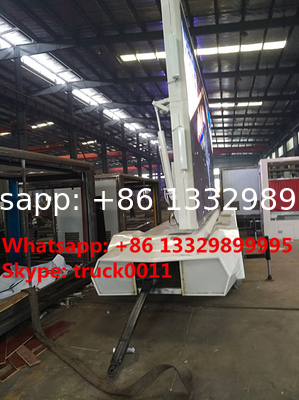Factory sale mobile up-straight LED billboard advertising semitrailer, outdoor mobile LED displays billboard vehicle