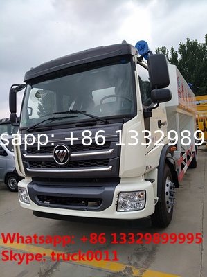 new cheapest FOTON poultry feed truck for sale, factory sale best price FOTON 8-12tons farm-oriented feed pellet truck