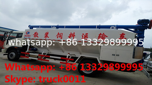 new cheapest FOTON poultry feed truck for sale, factory sale best price FOTON 8-12tons farm-oriented feed pellet truck