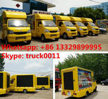 China smallest P8 mobile LED advertising truck for sale, Factory sale Chang'an 65KW gasoline outdoor mobile LED truck