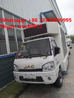 Hot sale Euro 5 gasoline 61hp JAC  mini mobile LED digital advertising truck, Factory sale best price JAC LED truck