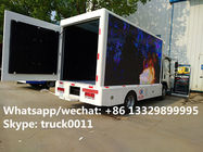 HOT SALE! new ISUZU 4*2 LHD mobile LED truck with 3 sides P6 LED screens, best price ISUZU P4 LED billboard truck