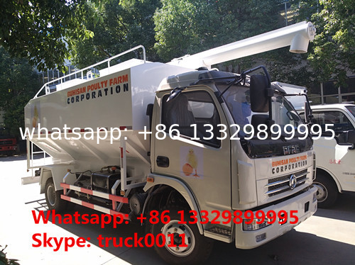 customized farm-oriented poultry feed truck with hydraulic discharging for sale, factory sale hydraulic 12m3 feed truck