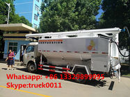 customized farm-oriented poultry feed truck with hydraulic discharging for sale, factory sale hydraulic 12m3 feed truck