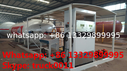 bottom price 10,000Liters skid lpg gas station for filling taxi, factory sale 10m3 skid lpg tank witjh lpg dispenser