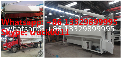 bottom price CLW 10tons bulk animal feed tank mounted on cargo truck for sale, HOT SALE! 10tons feed tank container