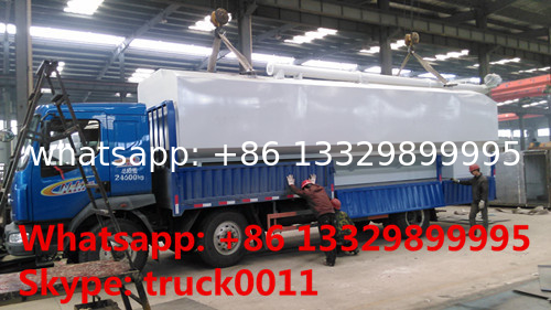 factory sale cheapest price 15tons-20tons animal feed transported tank, high quality cheapest bulk feed transported tank