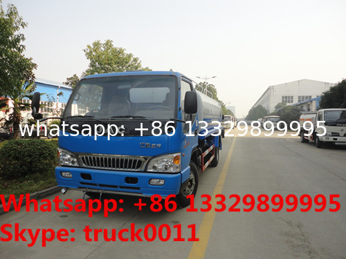 bottom price 120HP 4x2 HFC JAC 4*2 LHD 6000 liter water truck, wholesale bottom price JAC brand 5m3-6m3 cistern truck