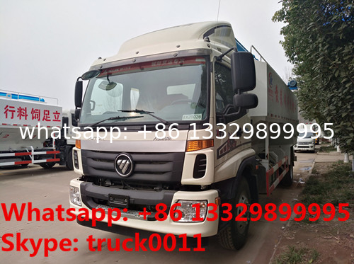 Customized FOTON AUMARK 4*2 RHD 20m3 farm-oriented and livestock poultry feed truck for sale, bulk animal feed truck