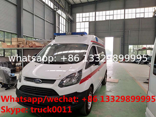 2020s high quality and low price FORD 4*2 LHD Transit gasoline Engine Ambulance car for sale, ambulance vehicle