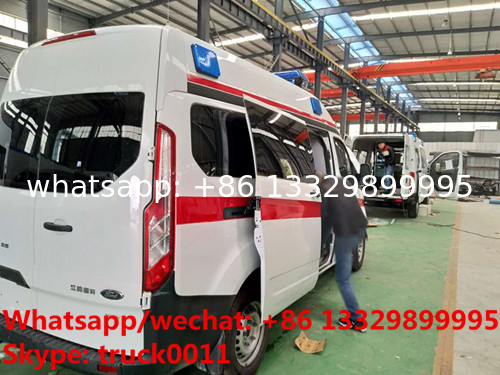 2020s high quality and low price FORD 4*2 LHD Transit gasoline Engine Ambulance car for sale, ambulance vehicle