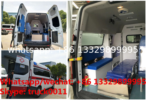 2020s high quality and low price FORD 4*2 LHD Transit gasoline Engine Ambulance car for sale, ambulance vehicle