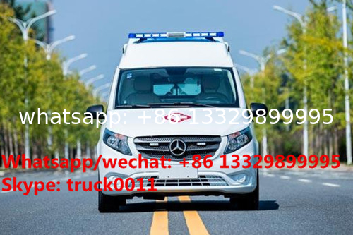 high quality new BENZ 4*2 gasoline Emergence ambulance Vehicles, 2017s best seller gasoline ICU ambulance for sale