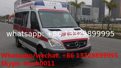 high quality new BENZ 4*2 gasoline Emergence ambulance Vehicles, 2017s best seller gasoline ICU ambulance for sale