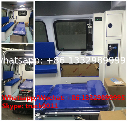 high quality new BENZ 4*2 gasoline Emergence ambulance Vehicles, 2017s best seller gasoline ICU ambulance for sale