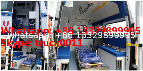 2020 new best seller  Euro 5 diesel emergency ambulance bus for sale, factory sale best price ICU ambulance vehicle