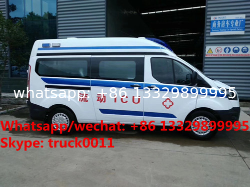 2020 new best seller  Euro 5 diesel emergency ambulance bus for sale, factory sale best price ICU ambulance vehicle