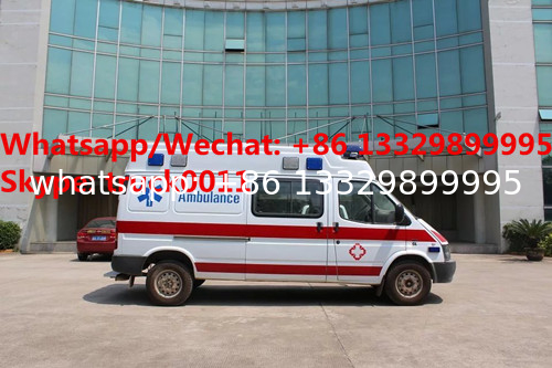 High quality FORD TRANSIT  longer gasoline emergency ambulance for sale, HOT SALE! Cheapest price FORD ICU ambulance car