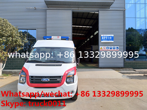 wholesale low price FORD TRANSIT  XINSHIDAI shorter diesel transporting ambulance vehicle for sale,transfer ambulance