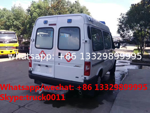 HOT SALE! new lowest price JMC 4*2 LHD diesel smaller transporting ambulance for sale, smallest diesel ambulance