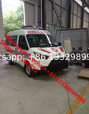 HOT SALE! new lowest price JMC 4*2 LHD diesel smaller transporting ambulance for sale, smallest diesel ambulance