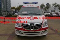 High quality and lower price new FOTON MP  E series transiting ambulance vehicle for sale, FOTON gasoline ambulance