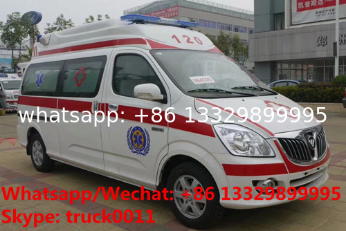 High quality and lower price new FOTON MP  E series transiting ambulance vehicle for sale, FOTON gasoline ambulance