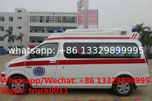 High quality and lower price new FOTON MP  E series transiting ambulance vehicle for sale, FOTON gasoline ambulance