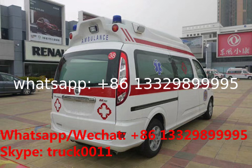 High quality and lower price new FOTON MP  E series transiting ambulance vehicle for sale, FOTON gasoline ambulance