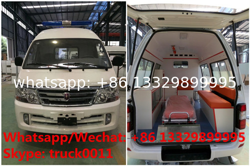 Factory direct sale high quality and competitive price JINBEI gasoline transiting ambulance vehicle, ICU ambulance