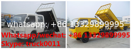 HOT SALE! Dongfeng 4*2 double cabs light duty 3tons dump tipper truck, Factory sale high quality and lower price tipper