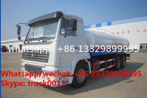 Factory sale best price SINO TRUK HOWO 6*4 LHD 20m3 water sprinkling truck, HOT SALE! HOWO 20,000L cistern tank truck