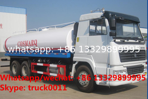 Factory sale best price SINO TRUK HOWO 6*4 LHD 20m3 water sprinkling truck, HOT SALE! HOWO 20,000L cistern tank truck