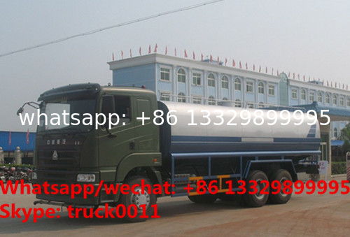 Factory sale best price SINO TRUK HOWO 6*4 LHD 20m3 water sprinkling truck, HOT SALE! HOWO 20,000L cistern tank truck