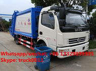 Factory sale high quality and lower price dongfeng 6m3 garbage compactor truck, HOT SALE! dongfeng 7tons garbgae truck