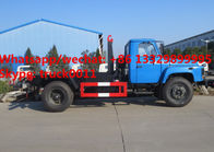 Factory sale dongfeng long nose 6m3 hook lift garbage truck, wholesale lower price dongfeng hook wastes container truck